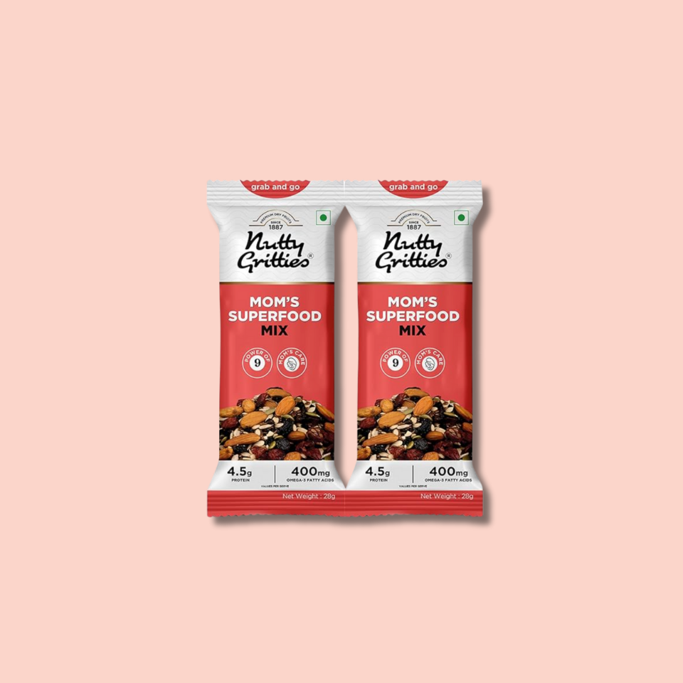 Nutty Gritties Mom's Superfood Healthy Trail Mix- Pack of 2
