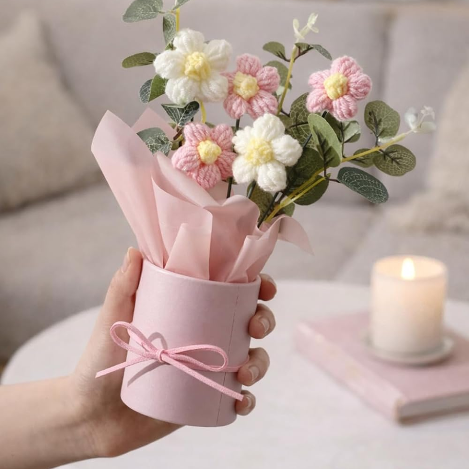 Crochet Pink Bouquet