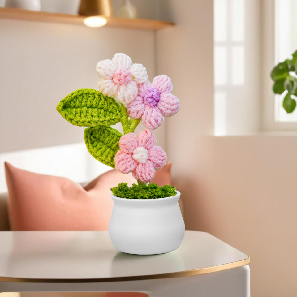 Cherry Blossom Crochet Flowers